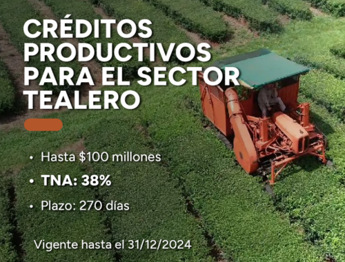 Lee más sobre el artículo Nueva Línea de Créditos Productivos para el sector tealero de Misiones